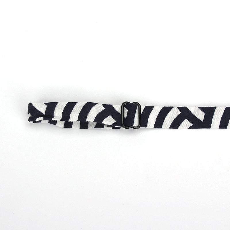 Cotton Vintage Anchor Print Bow Tie