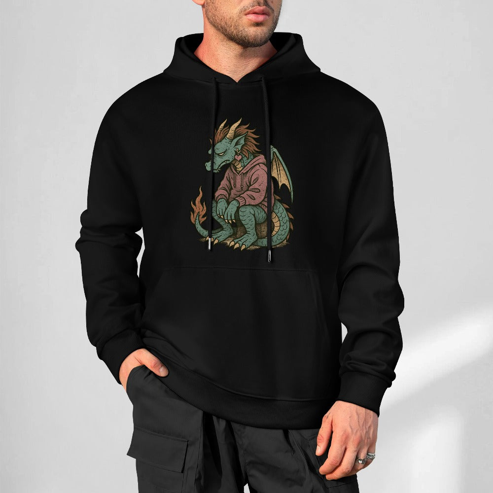 Goth Emo Dragon Pure Cotton Hoodie