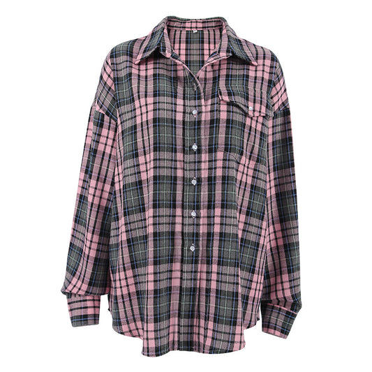 Playful Plaid Blazer - Chic Harajuku Style for Women