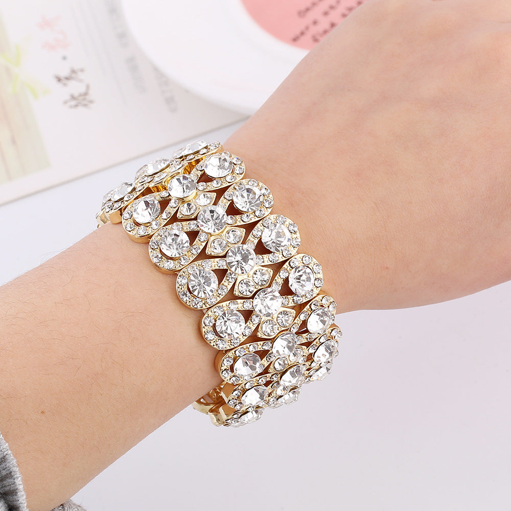 Luxury Diamond Crystal Elastic Bracelet