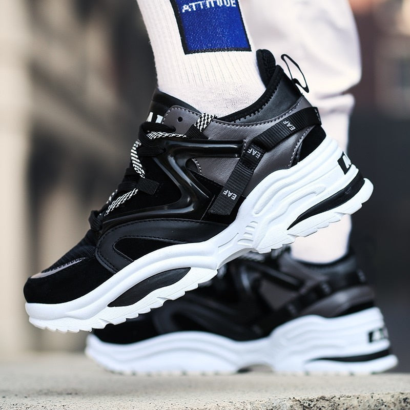 Harajuku Style Breathable Casual Sneakers for Men