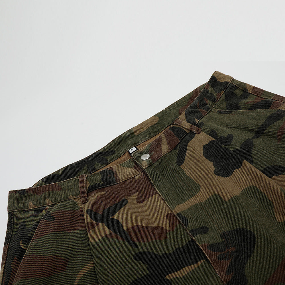 Men's Camouflage Loose Fit Summer Work Shorts