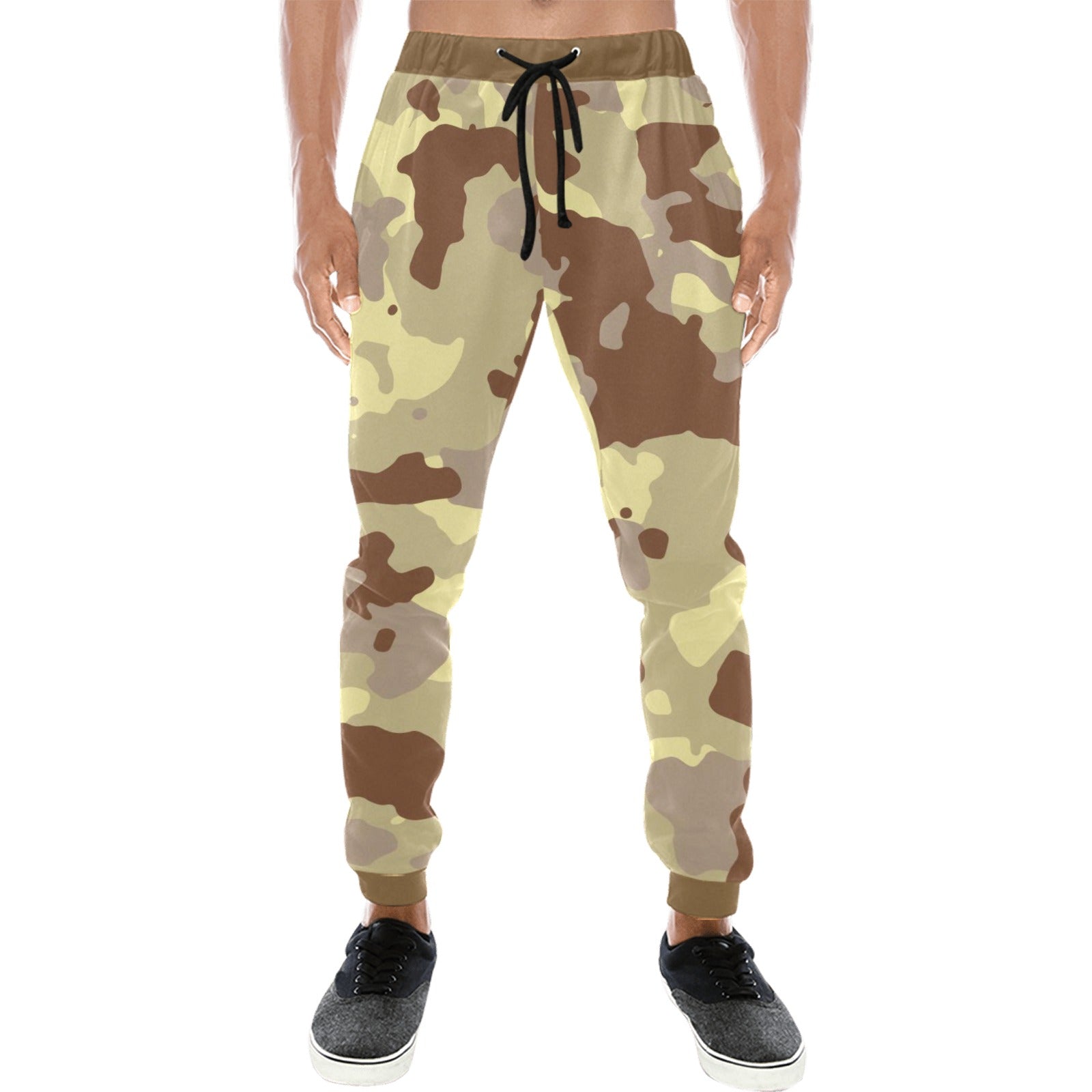 Tan Camo Casual Baggy Slacks Joggers