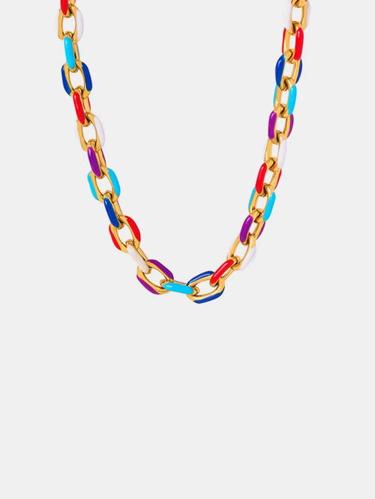 Niche Dripping Oil Necklace - Titanium Steel Jewelry