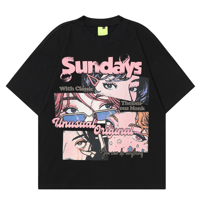 Short Sleeve T-Shirt Loose Heavy Cotton