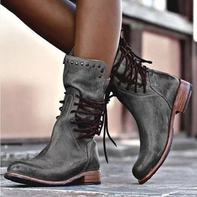 Women's Versatile Plus Size Short Boots