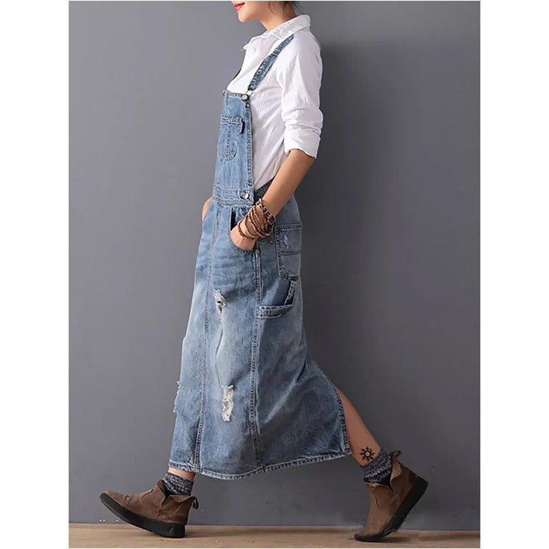 Cowboy Skirt with Holes and Straps for Women