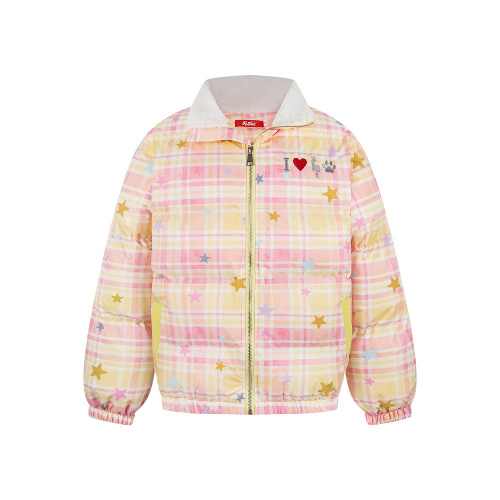 Full Sky Starry Plaid Cotton Jacket