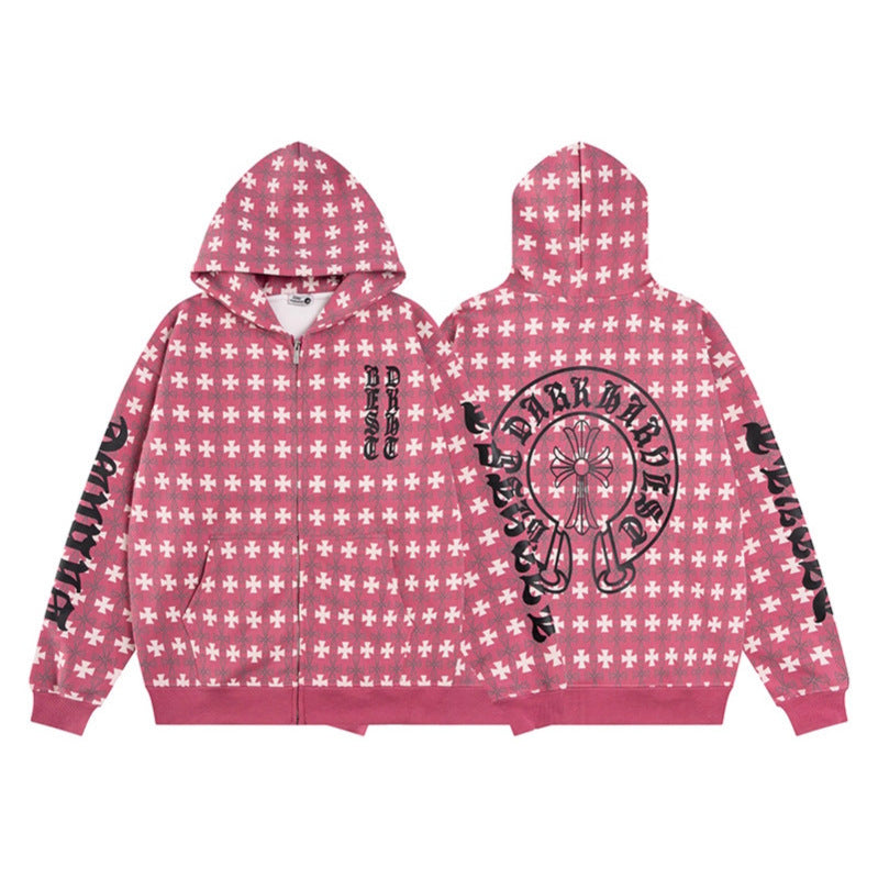 Open Front Hoodie Sweatshirt Casual Hooded Top