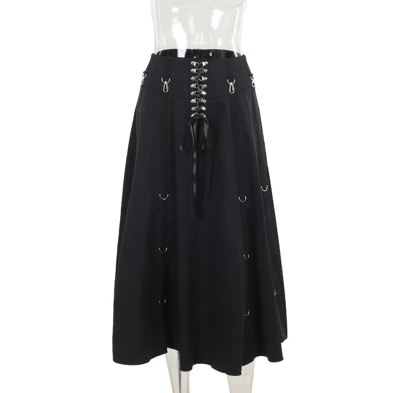 Elegant and Sexy Slim Fit Bodycon Midi Skirt with Big A-Line Design - Two-Way Wear for Women