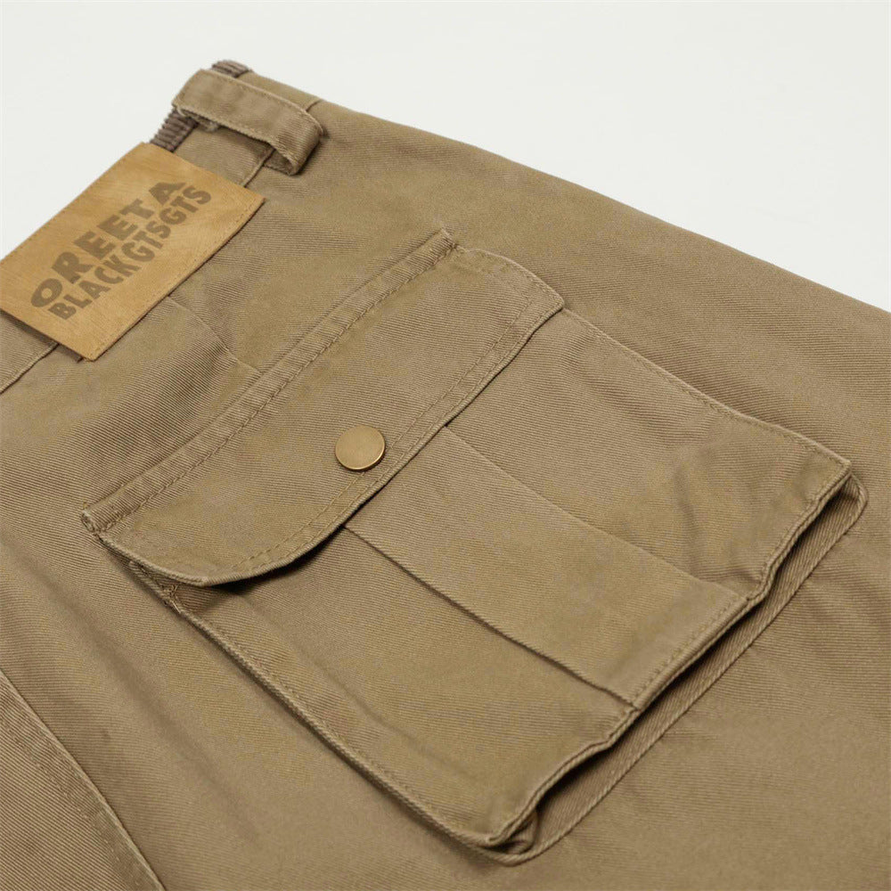 Harajuku Style Wide-Leg Casual Trousers for Men