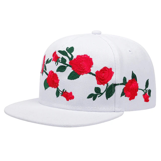 Harajuku Style Cotton Embroidered Hip Hop Adjustable Hat