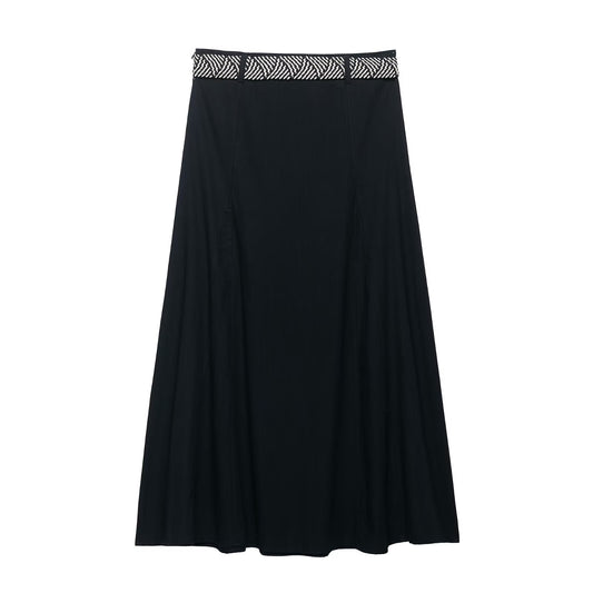 Women's Slim Fit Waist Belt Skirt - Harajuku Style