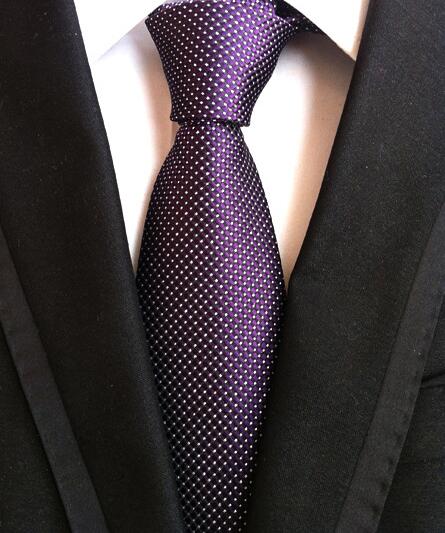 Classic Yellow & Navy Blue Striped Silk Tie