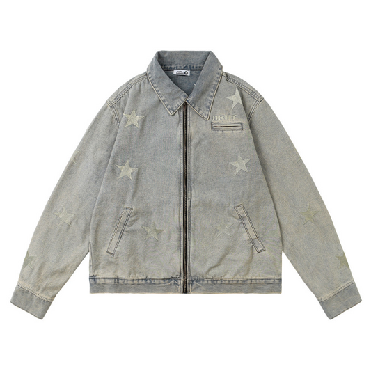 Harajuku Style Embroidered Jacket for Men
