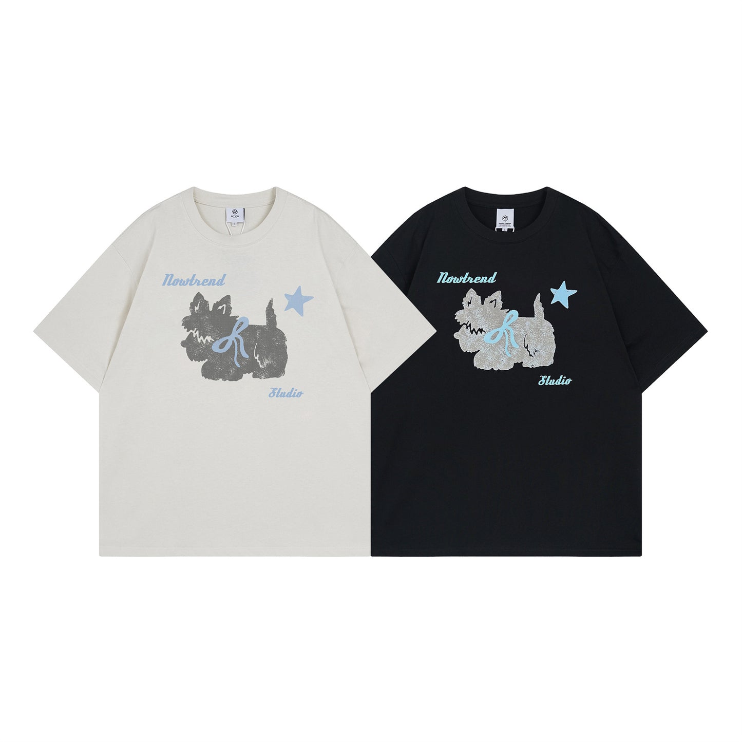 Playful Animal Print Short Sleeve T-Shirt for Men