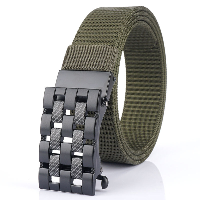 Harajuku Style Automatic Buckle Nylon Belt for Men
