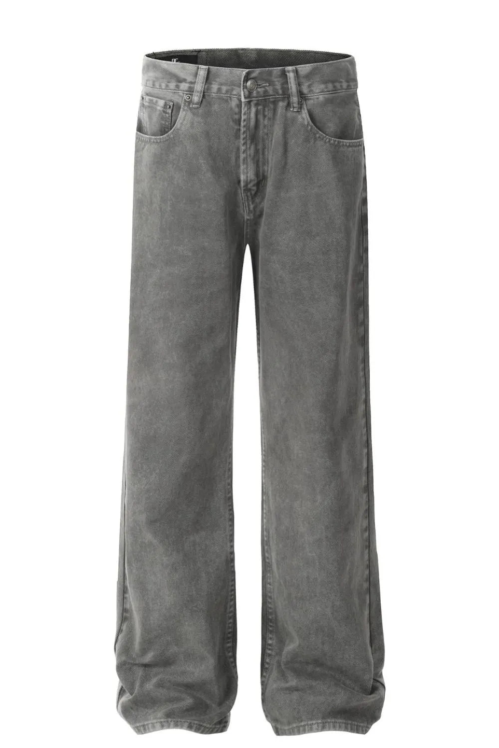Men's Straight Leg Jeans - Harajuku Style with Pockets
