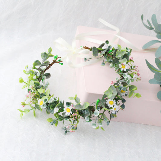 Fresh Daisy Garland Headband for Kids