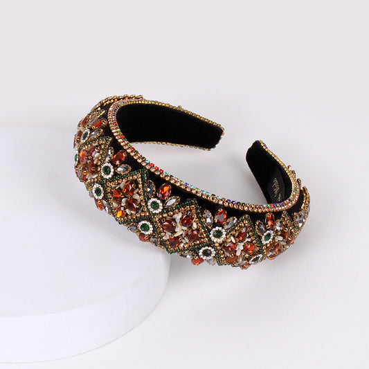 Retro Baroque Crystal Headband