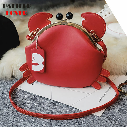 Playful Crab-Shaped Handbag for Girls