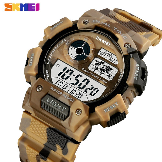 Luminous Digital Military Sports Watch - Waterproof & Stylish
