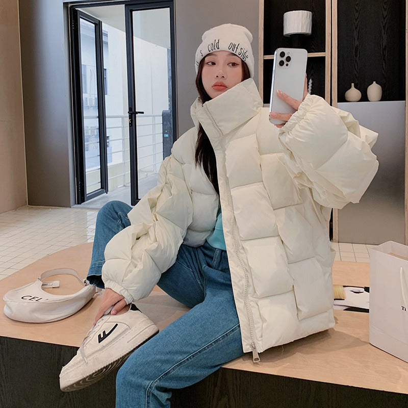 Harajuku Style Cotton Parka Coat for Women