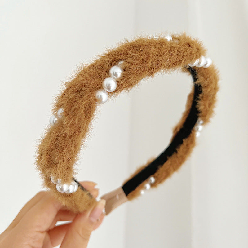 Mink Hair Hoop Women's Headband F007