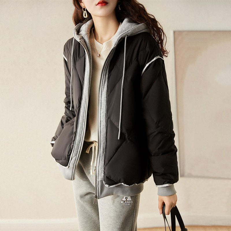 Trendy Korean Slimming Hooded Padded Jacket