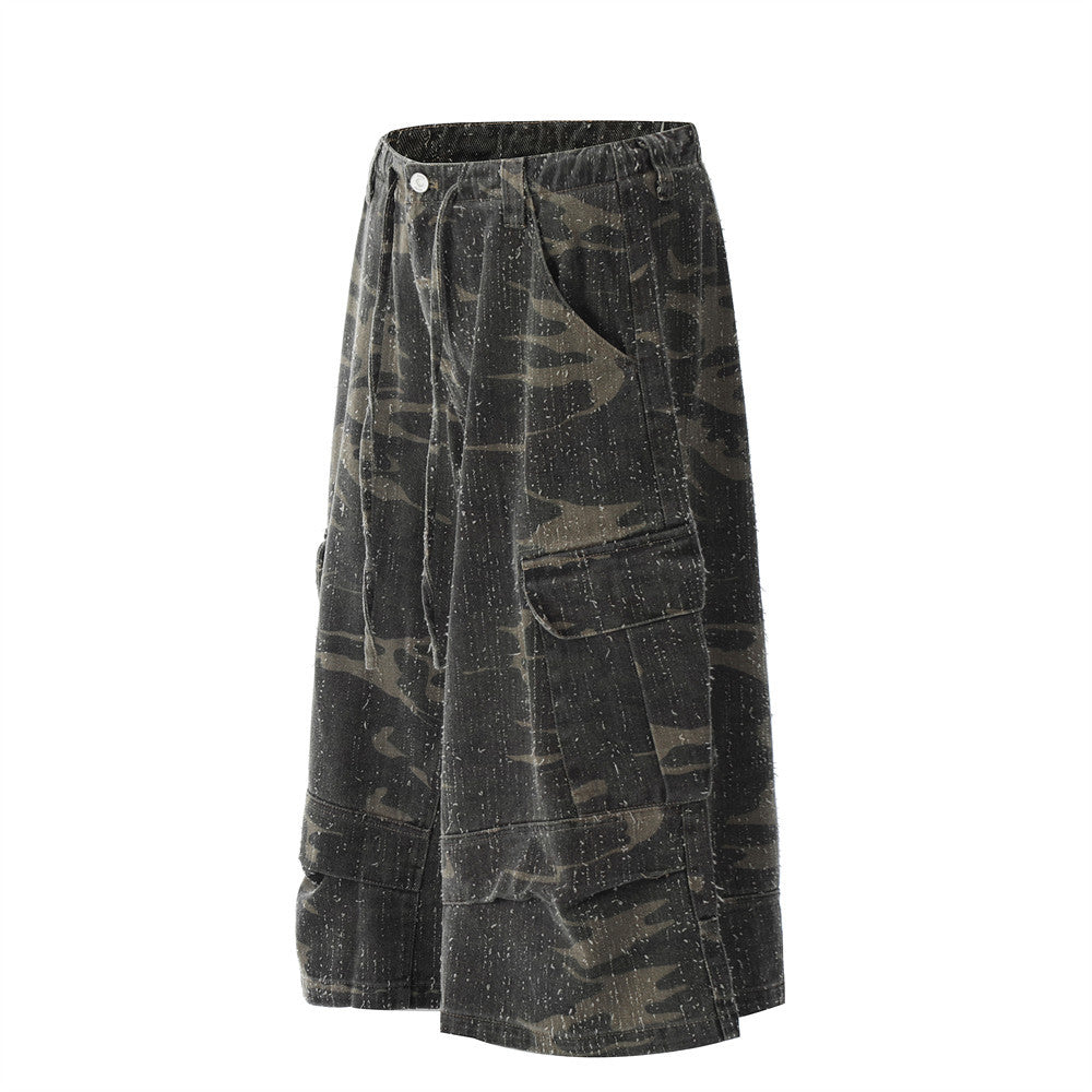 Camouflage Multi-Pocket Loose-Fit Summer Pants