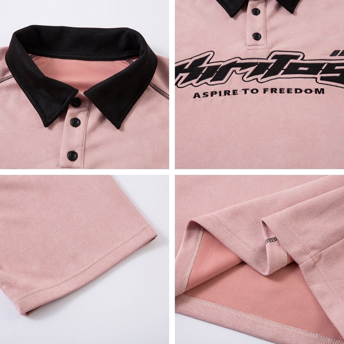 Color Block Letter Patch T-Shirt