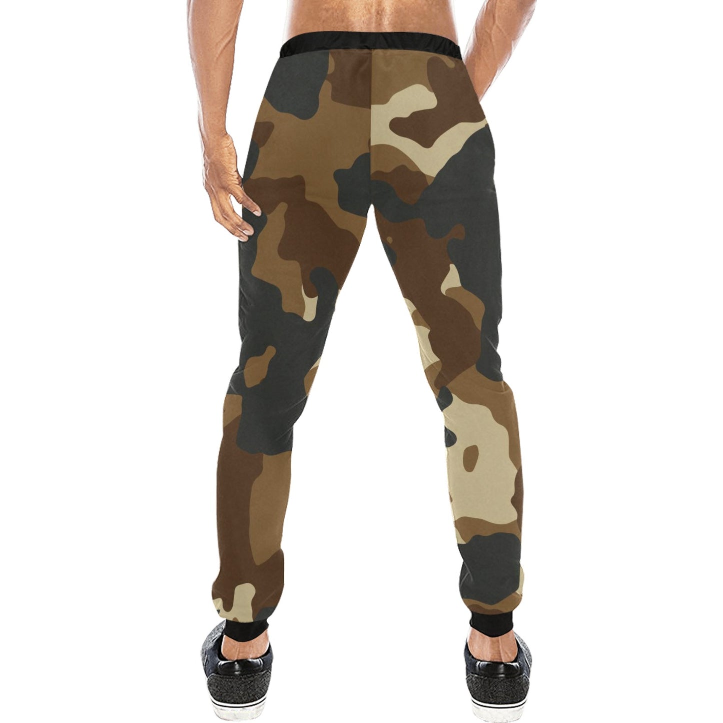 Brown Camo Casual Baggy Joggers Slacks