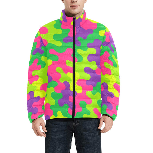 Harajuku Rainbow Camo Bomber Jacket