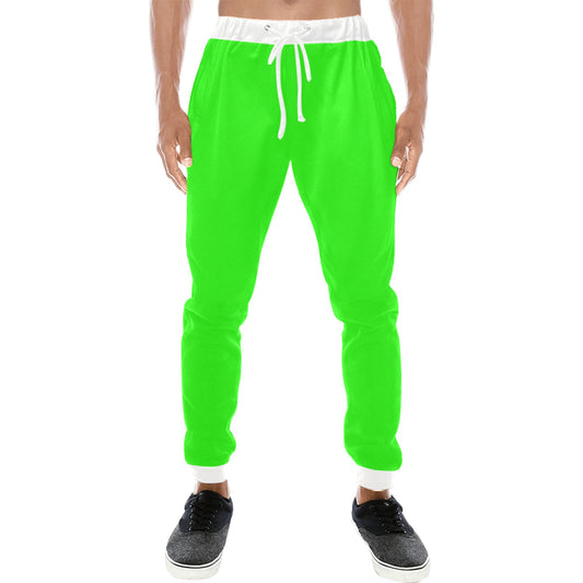 Highlighter Green Casual Baggy Joggers