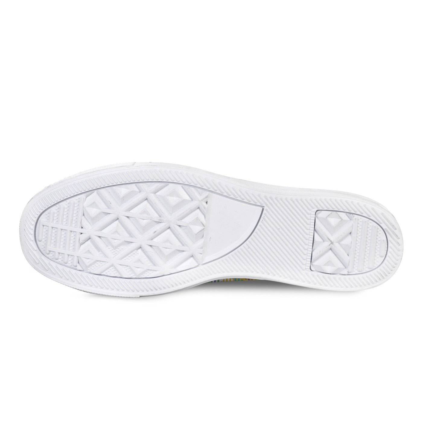 Yellow Plaid Low Top Women's Shoes