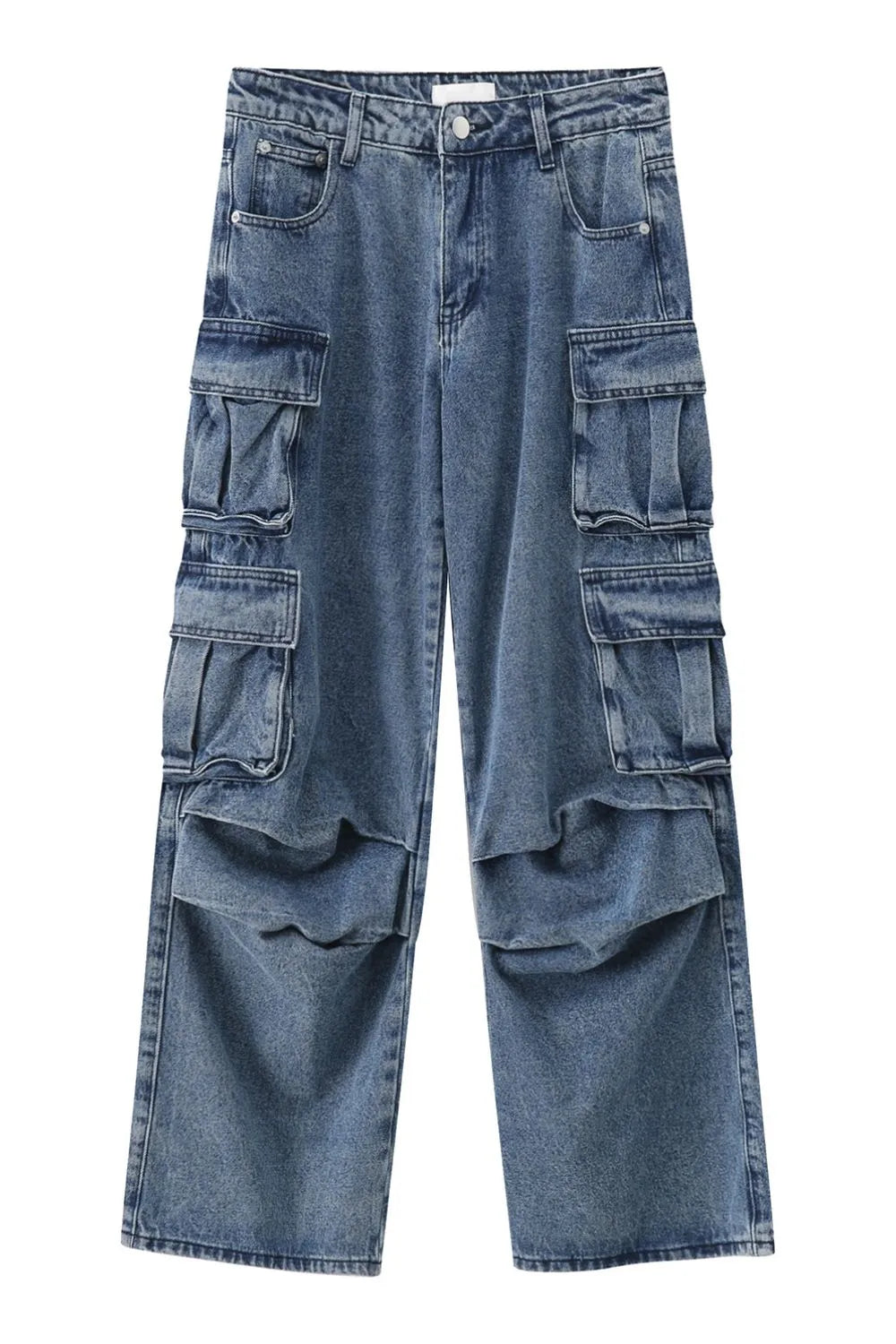 Harajuku Style Cargo Pocket Jeans