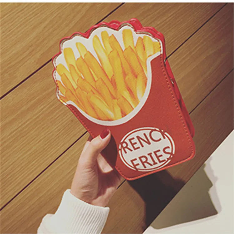 Cute 3D Hamburger Messenger Bag - Harajuku Style