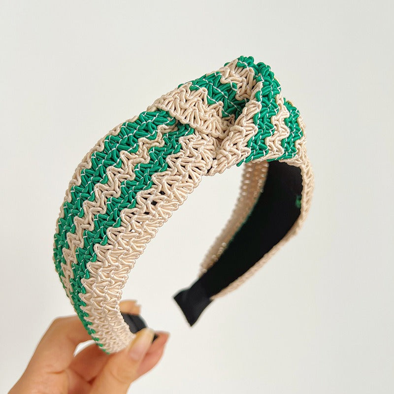 French Retro Ethnic Webbing Hair Bands