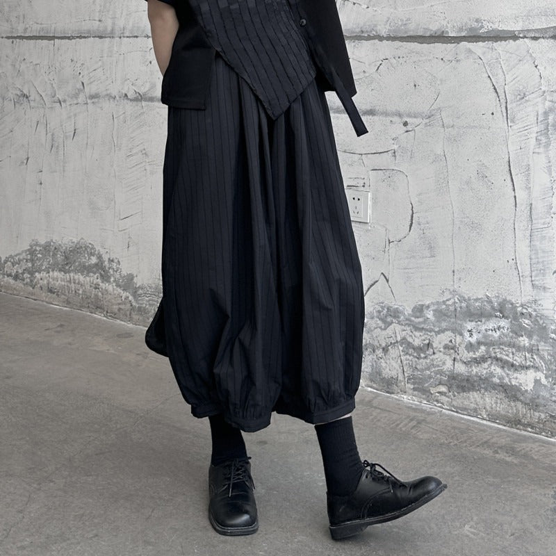 Goth Women Loose Ninth Pants - Harajuku Fashion