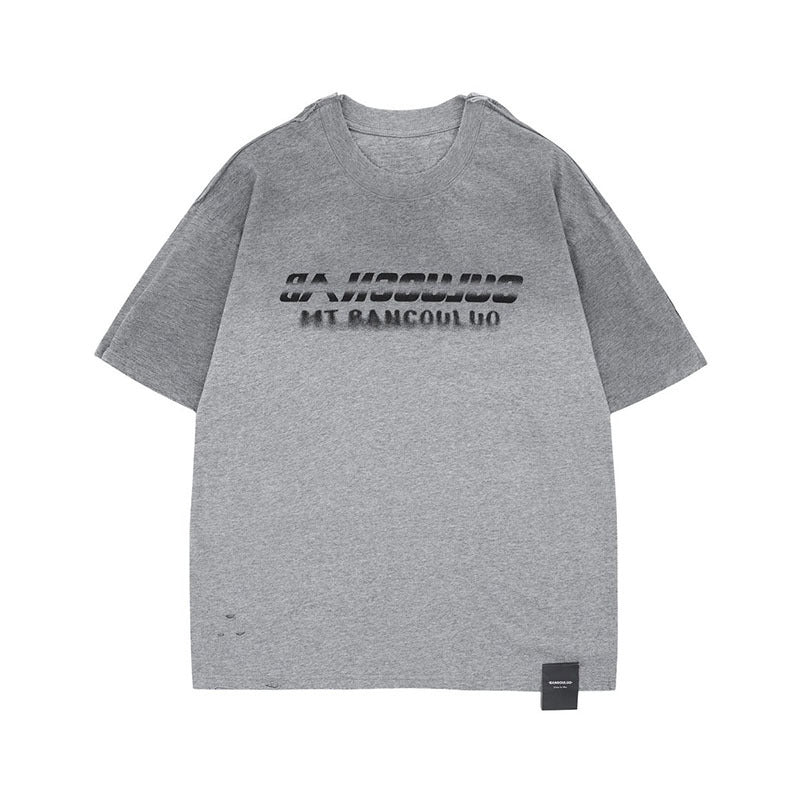 Vintage Water-Washed Casual Couple T-Shirt