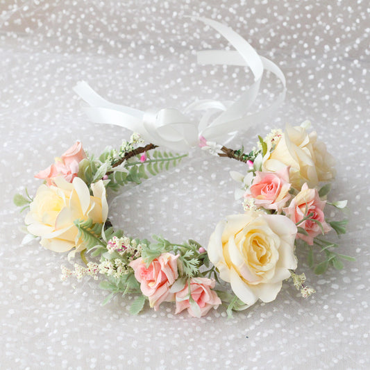 Korean Style Flower Wreath Headband