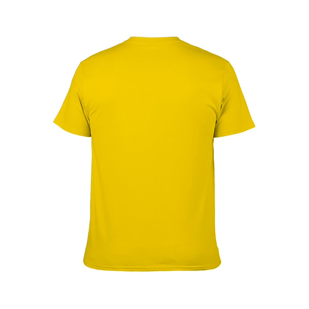 Harajuku Skull and Crossbones Men's Short Sleeve T-shirt - Yellow