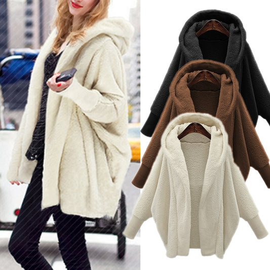 Harajuku Style Winter Faux Fur Hooded Coat