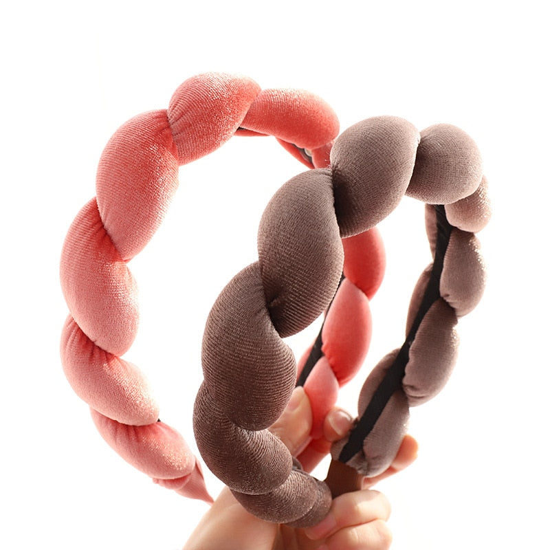 Velvet Braid Headband for Autumn & Winter