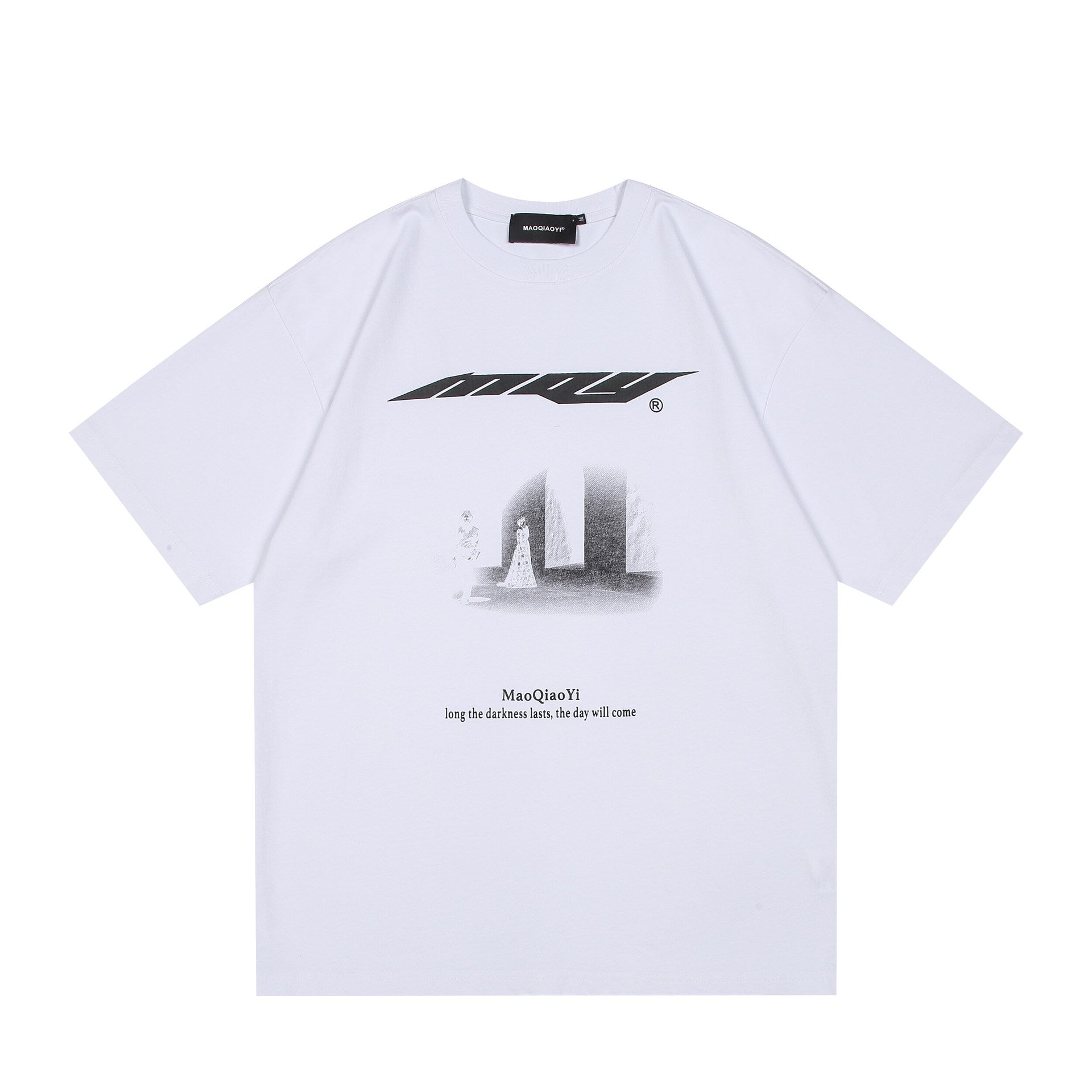 Harajuku Abstract Gradient Print Loose Fit Shirt