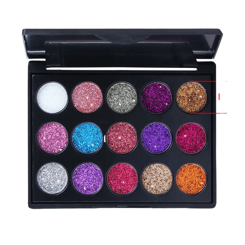 15 Colors Diamond Sequin Eyeshadow Palette