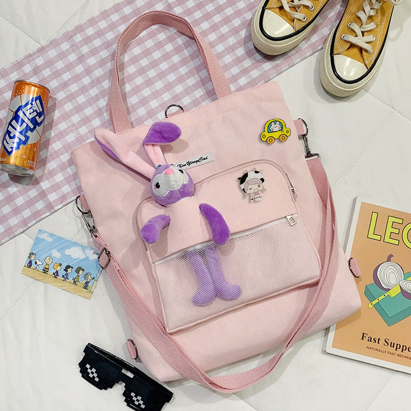Bear Doll Multi-Purpose Canvas Bag – Harajuku Style