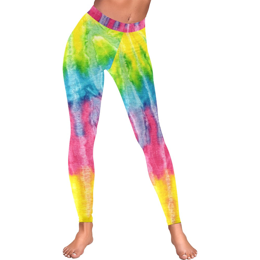 Tie Dye Harajuku Women's All-Over Low Rise Leggings