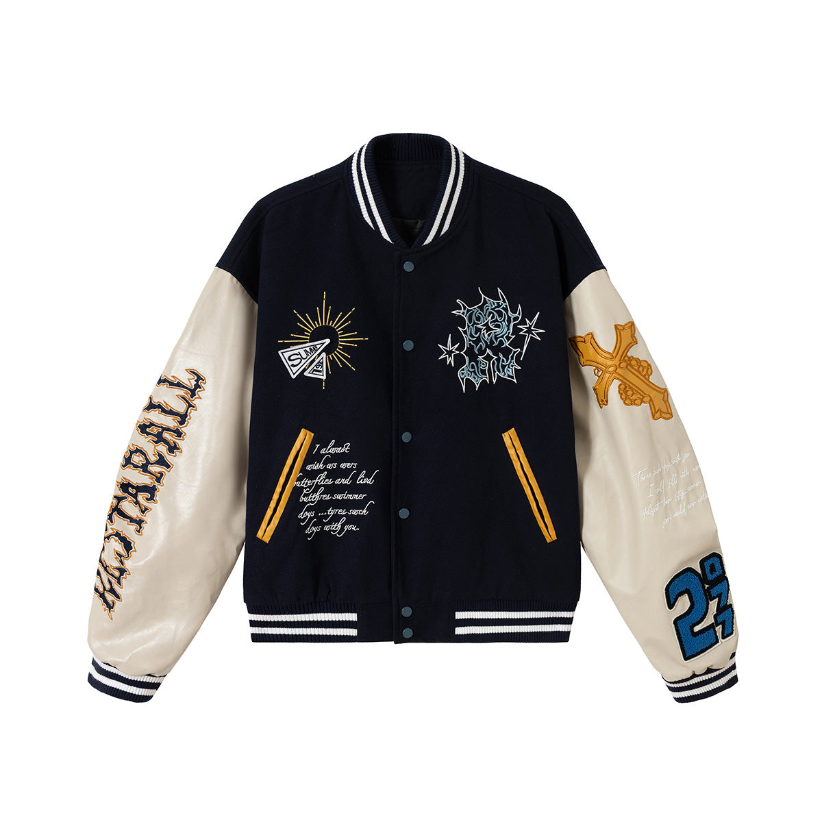 Embroidered Varsity Jacket