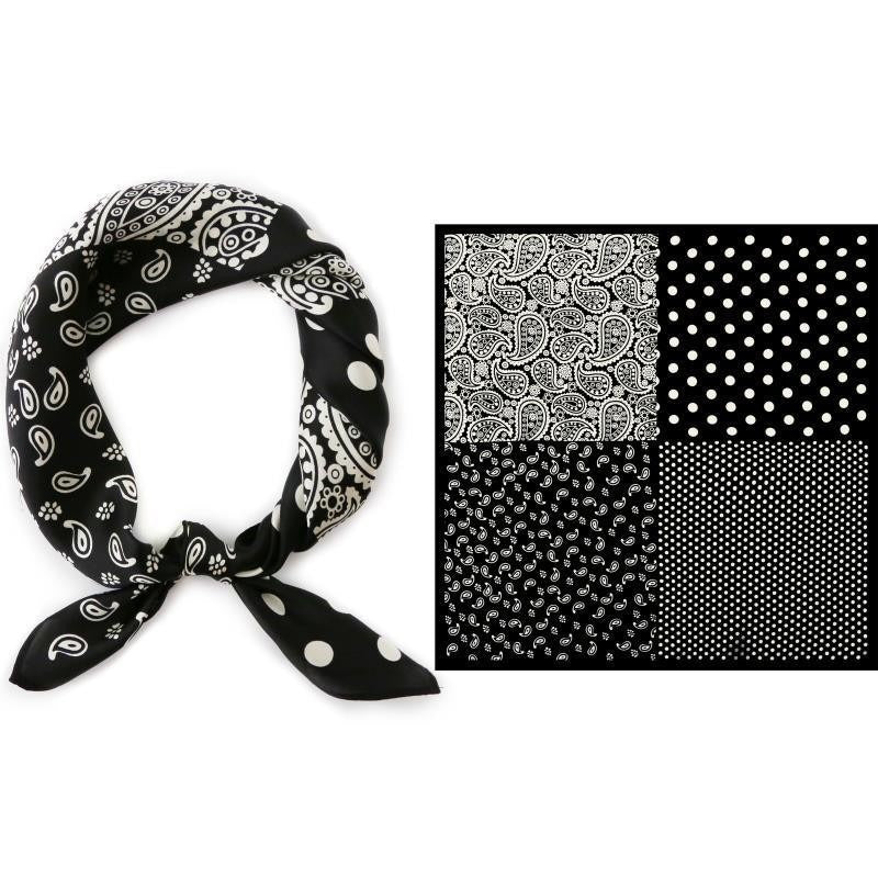 Harajuku Style Silk Scarf - Versatile Autumn Neckband & Headband